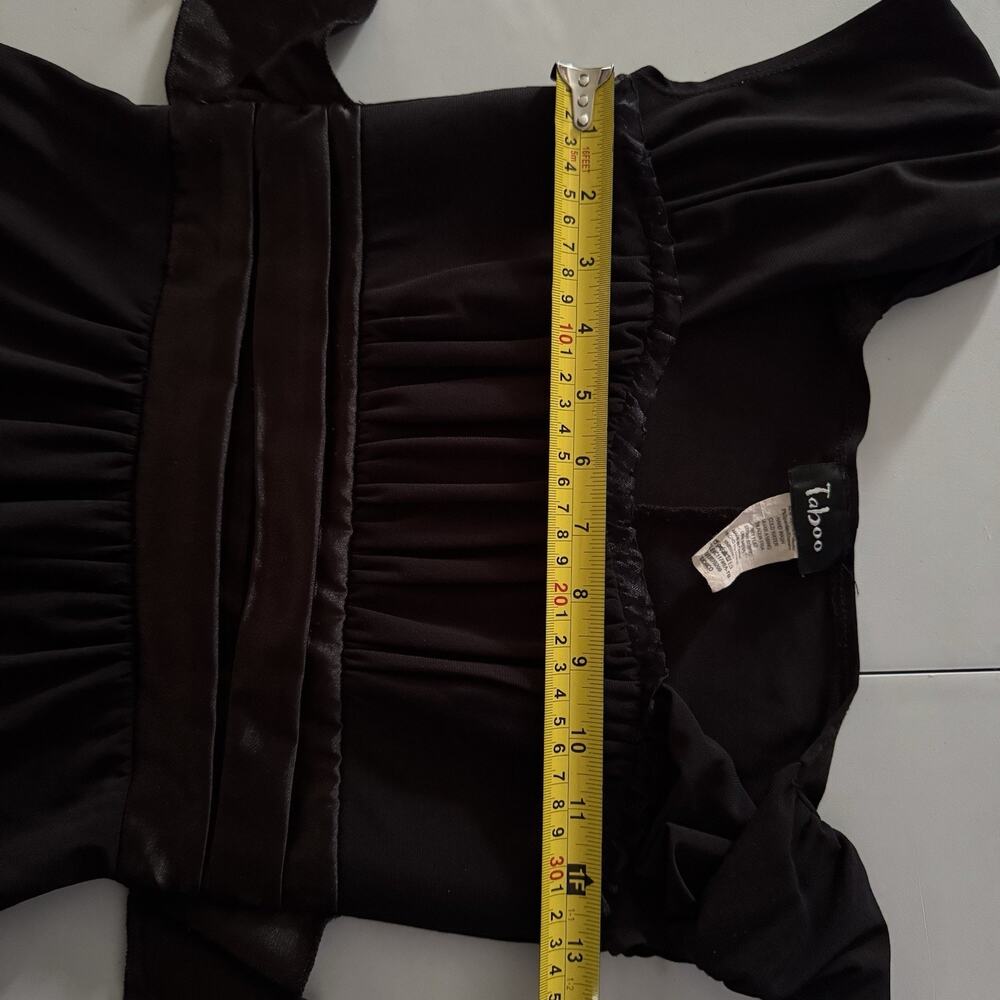 VTG Taboo Babydoll Dress Small Runs Smaller Y2K Whimsigoth Babydoll Stretchy - Picture 9 of 10